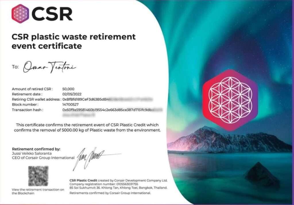 Certificato Plastic Neutral
